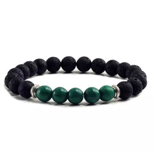 Load image into Gallery viewer, Natural Volcanic Stone Bracelets | Chakra Balance Beads | Black Lava - Erelvis Accessories &amp; Jewelry
