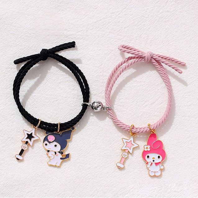Kuromi and Melody Magnetic | 2 Small Bracelet