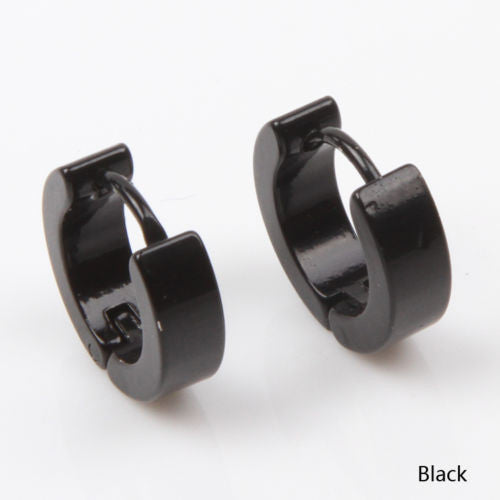 Cool Men's Stainless Steel Round Hoop Earring - Erelvis Accessories & Jewelry