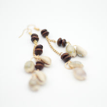 Load image into Gallery viewer, Golden Sea Shell Dangle Earwire Sea Snail Long Earrings - Erelvis Accessories &amp; Jewelry
