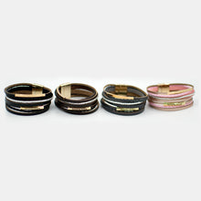 Load image into Gallery viewer, Leather Multi Strand Wrap Bracelet - Erelvis Accessories &amp; Jewelry
