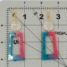Load image into Gallery viewer, Acrylic Two Tone Earring | Rainbow Collection &#39;21
