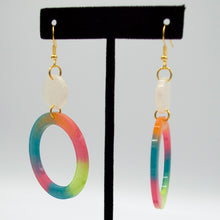 Load image into Gallery viewer, Long Acrylic Circle Earring | Rainbow Collection &#39;21
