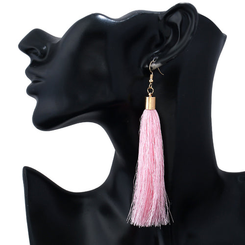 Vintage Ethnic Long Tassel Drop Earring - Erelvis Accessories & Jewelry