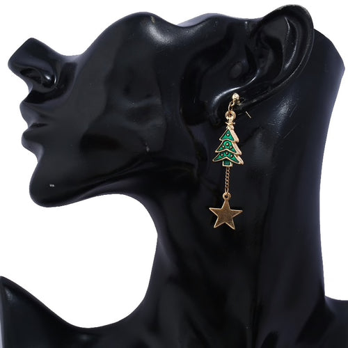 Creative Christmas Ornaments | Asymmetric Earrings - Erelvis Accessories & Jewelry