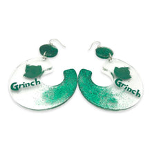Load image into Gallery viewer, Grinch Resin Earrings
