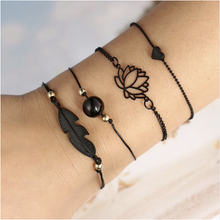 Load image into Gallery viewer, Fashion Bohemia Charm Bracelet | 4 Pcs - Erelvis Accessories &amp; Jewelry
