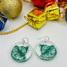 Load image into Gallery viewer, Grinch Resin Earrings
